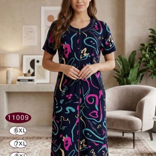 Халат Anion (6XL-9XL) 11009 navy (лето) Anion 11009 navy
