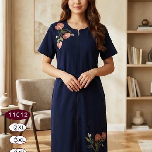 Халат Anion (2XL-5XL) 11012 navy (лето) Anion 11012 navy