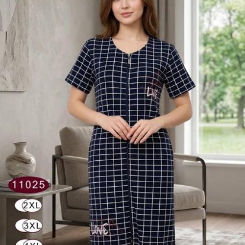 Халат Anion (2XL-5XL) 11025 black (лето) Anion 11025 black