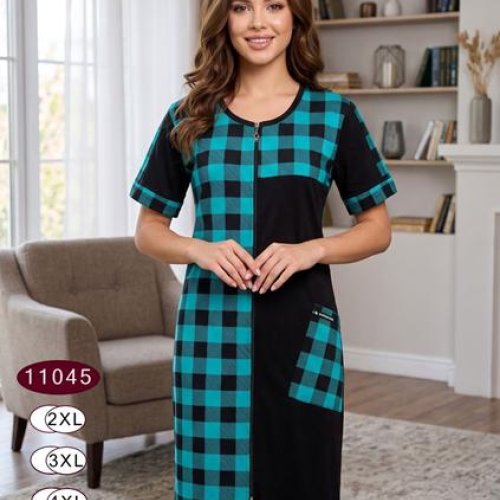 Халат Anion (2XL-5XL) 11045 l.blue (лето) Anion 11045 l.blue