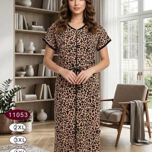Халат Anion (2XL-5XL) 11053 beige (лето) Anion 11053 beige