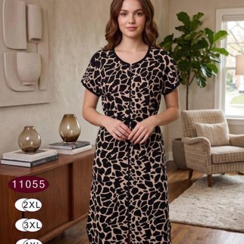 Халат Anion (2XL-5XL) 11055 beige (лето) Anion 11055 beige
