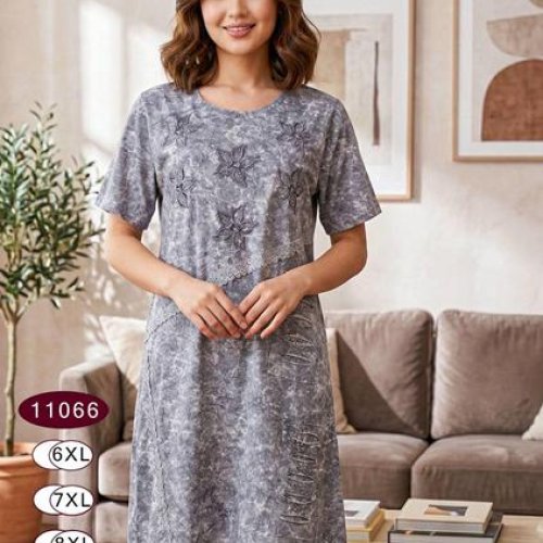 Платье Anion (6XL-9XL) 11066 l.grey (лето) Anion 11066 l.grey