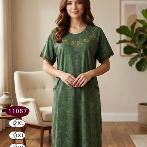 Платье Anion (2XL-5XL) 11067 green (лето) Anion 11067 green