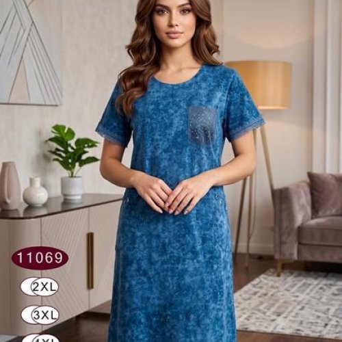 Платье Anion (2XL-5XL) 11069 l.blue (лето) Anion 11069 l.blue