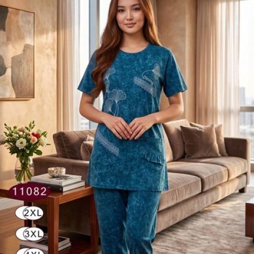 Костюм Anion (2XL-5XL) 11082 blue (лето) Anion 11082 blue