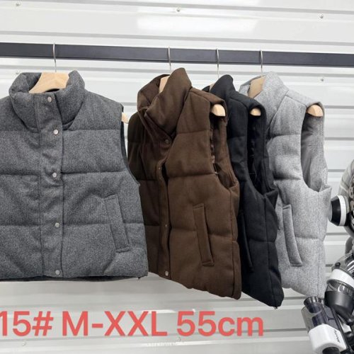 Жилетка Oukali (M-2XL) K15 brown (деми) Oukali K15 brown
