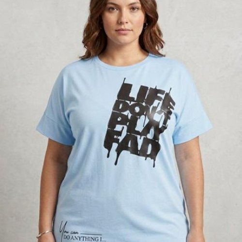 Футболка Newe (4XL-5XL) 500 l.blue (лето) Newe 500 l.blue