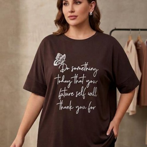 Футболка Newe (4XL-5XL) NW104 brown (лето) Newe NW104 brown