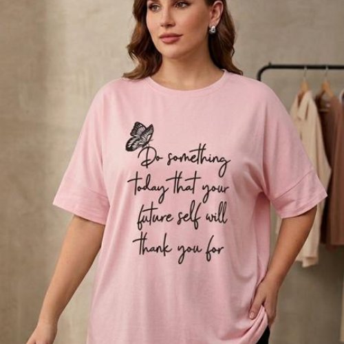 Футболка Newe (4XL-5XL) NW105 pink (лето) Newe NW105 pink