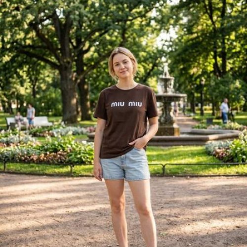 Футболка Newe (L-XL) NW116 brown (лето) Newe NW116 brown