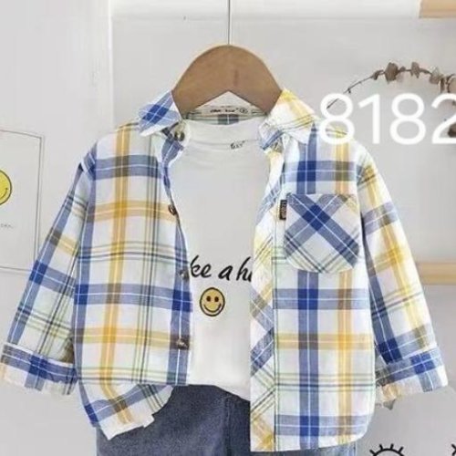 Рубашка Фунтик (1-4) 8182-1 blue (деми) Фунтик 8182-1 blue
