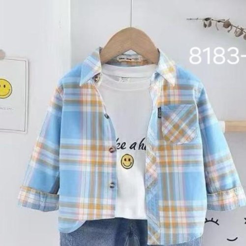 Рубашка Фунтик (5-9) 8183-2 l.blue (лето) Фунтик 8183-2 l.blue