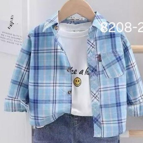 Рубашка Фунтик (5-9) 8208-2 l.blue (деми) Фунтик 8208-2 l.blue