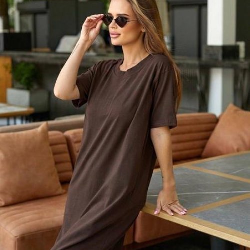 Платье BAT (42-48) 601-6 brown (лето) BAT 601-6 brown