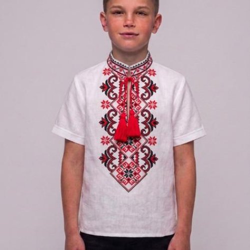 Вышиванка Limerense (152-176) DD237 white (лето) Limerense DD237 white