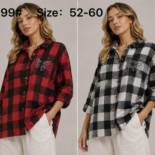 Рубашка Kaffir Lily (52-60) 9999 black (деми) Kaffir Lily 9999 black