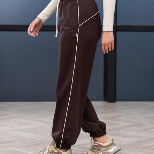 Штаны спорт AZNA (S-XL) Б305 brown (деми) AZNA Б305 brown