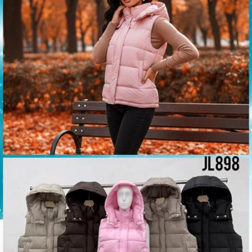 Жилетка DGMD (M-XL) JL898 brown (деми) DGMD JL898 brown