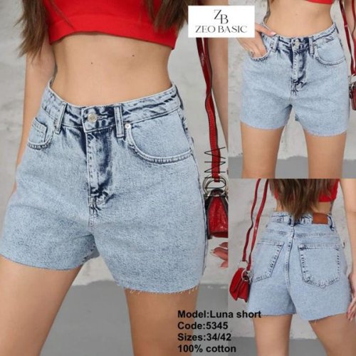 Шорты Jeans Style (34-42) 5345 l.blue (лето) Jeans Style 5345 l.blue