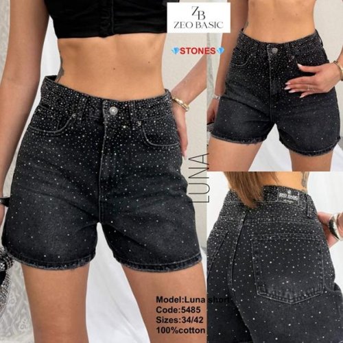Шорты Jeans Style (34-42) 5485 d.grey (лето) Jeans Style 5485 d.grey