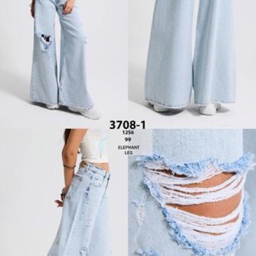 Джинсы Jeans Style (34-42) 3708-1-12S6-99 l.blue (лето) Jeans Style 3708-1-12S6-99 l.blue