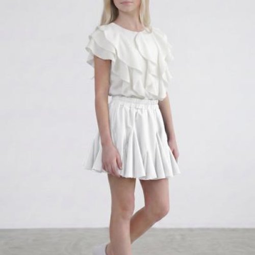 Юбка-шорты Moda school (134-158) MD04 white (лето) Moda school MD04 white