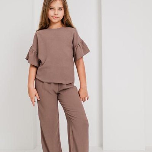 Костюм Moda school (122-152) 8543 brown (лето) Moda school 8543 brown