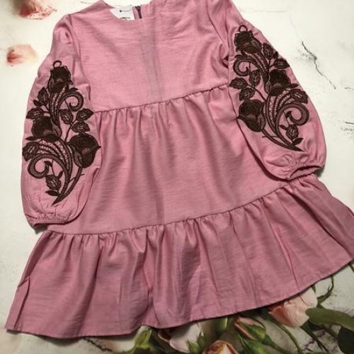 Платье Moda school (128-146) MD26 pink (деми) Moda school MD26 pink
