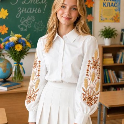 Рубашка Moda school (146-164) MD38 white (деми) Moda school MD38 white