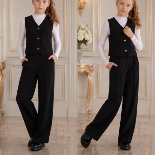 Костюм Karolina (34-42) KR818 black (деми) Karolina KR818 black