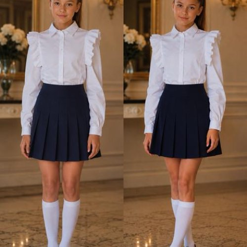 Юбка Karolina (34-42) KR820 navy (лето) Karolina KR820 navy