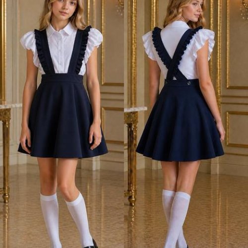 Сарафан Karolina (32-40) KR828 navy (лето) Karolina KR828 navy