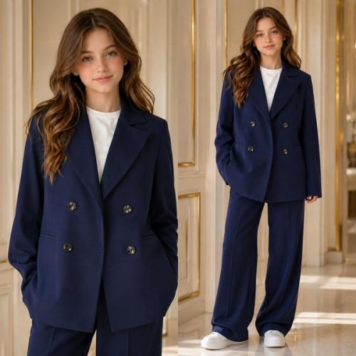 Пиджак Karolina (32-42) KR832 navy (деми) Karolina KR832 navy