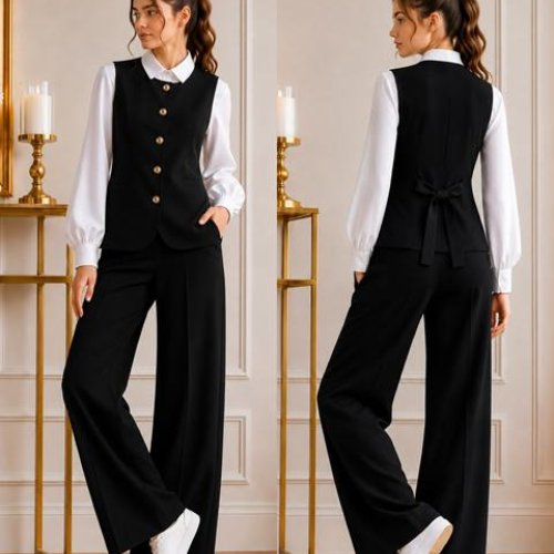 Костюм Karolina (32-42) KR851 black (деми) Karolina KR851 black