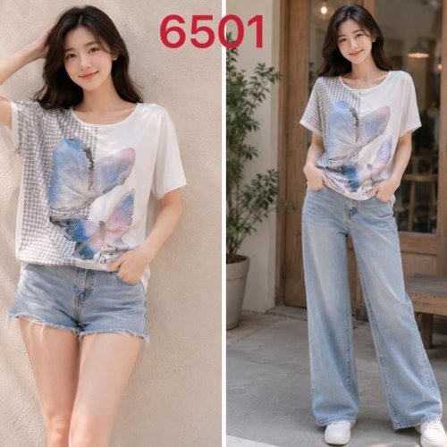 Футболка Gertie (L-4XL) 6501 white (лето) Gertie 6501 white