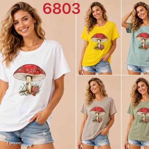 Футболка Gertie (XL-5XL) 6803 white (лето) Gertie 6803 white