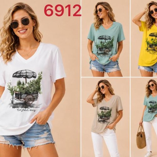 Футболка Gertie (S-2XL) 6912 white (лето) Gertie 6912 white