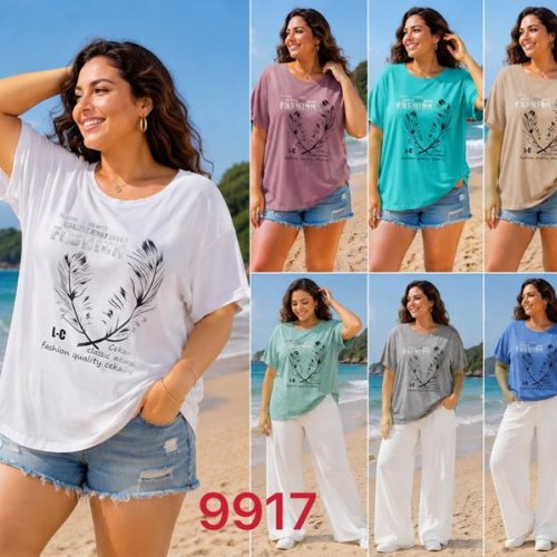 Футболка Gertie (7XL-8XL) 9917 mix (лето) Gertie 9917 mix
