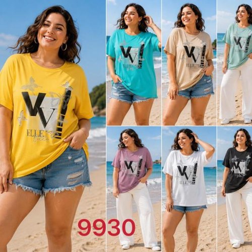 Футболка Gertie (7XL-8XL) 9930 mix (лето) Gertie 9930 mix