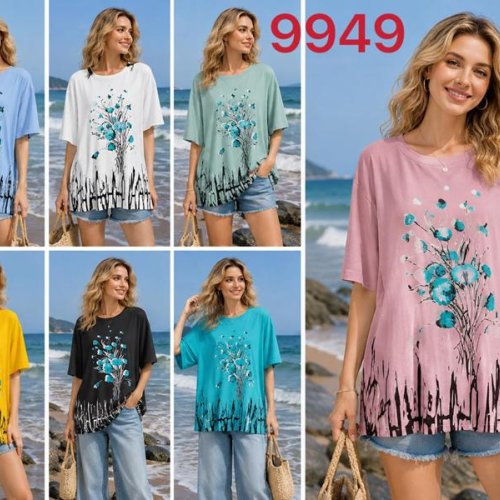 Футболка Gertie (7XL-8XL) 9949 mix (лето) Gertie 9949 mix
