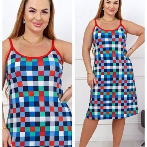 Сарафан Vehuiah (XL-5XL) 26105 blue (лето) Vehuiah 26105 blue