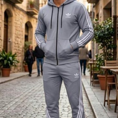 Костюм спорт Delviago (46-54) DL1132 l.grey (деми) Delviago DL1132 l.grey