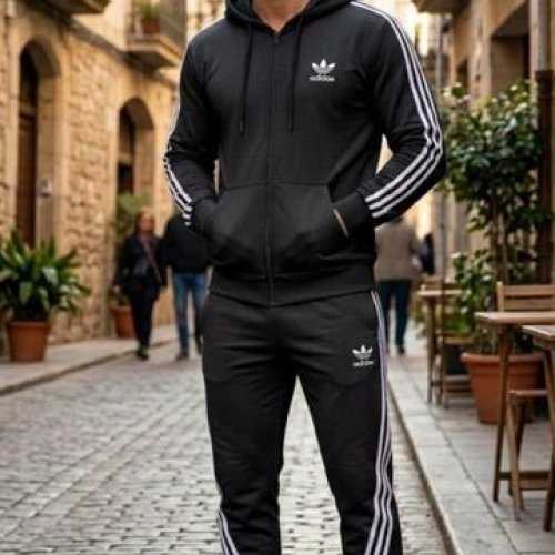 Костюм спорт Delviago (46-54) DL1136 black (деми) Delviago DL1136 black