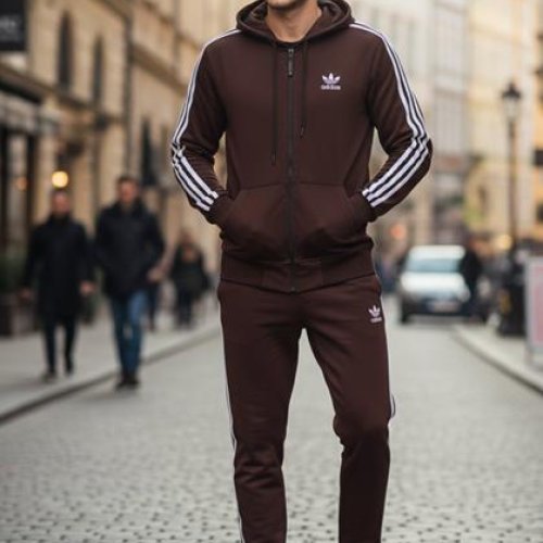 Костюм спорт Delviago (46-54) DL1145 brown (деми) Delviago DL1145 brown