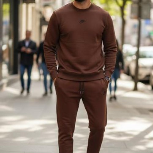 Костюм спорт Delviago (46-54) DL1154 brown (деми) Delviago DL1154 brown