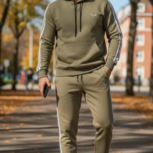 Костюм спорт Delviago (46-54) DL1165 khaki (деми) Delviago DL1165 khaki