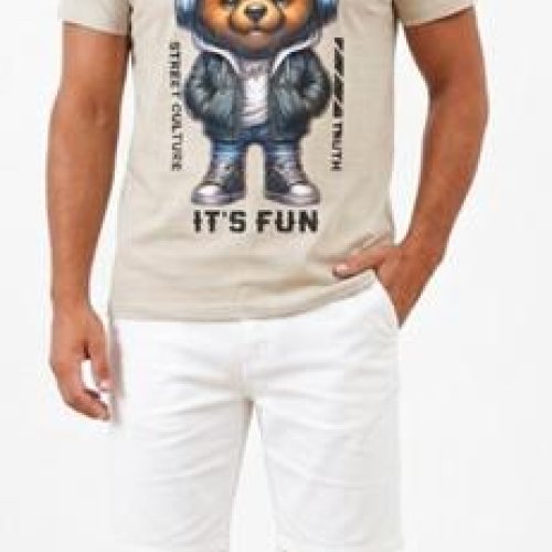 Футболка Malibu2 (S-XL) 5474 beige (лето) Malibu2 5474 beige