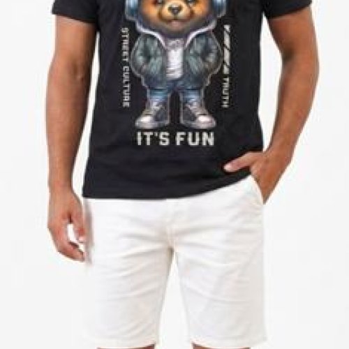 Футболка Malibu2 (S-XL) 5474-6 black (лето) Malibu2 5474-6 black