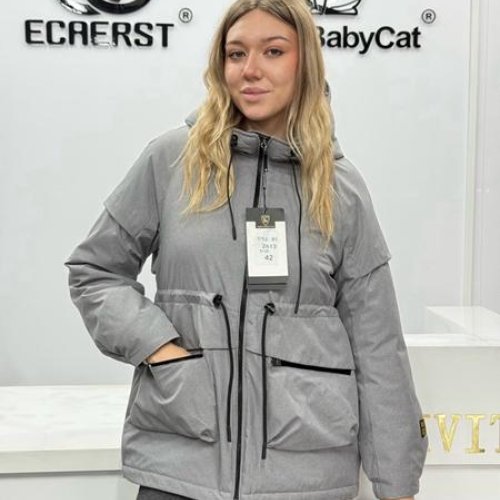 Куртка DGMD (42-50) 2613 l.grey (деми) DGMD 2613 l.grey
